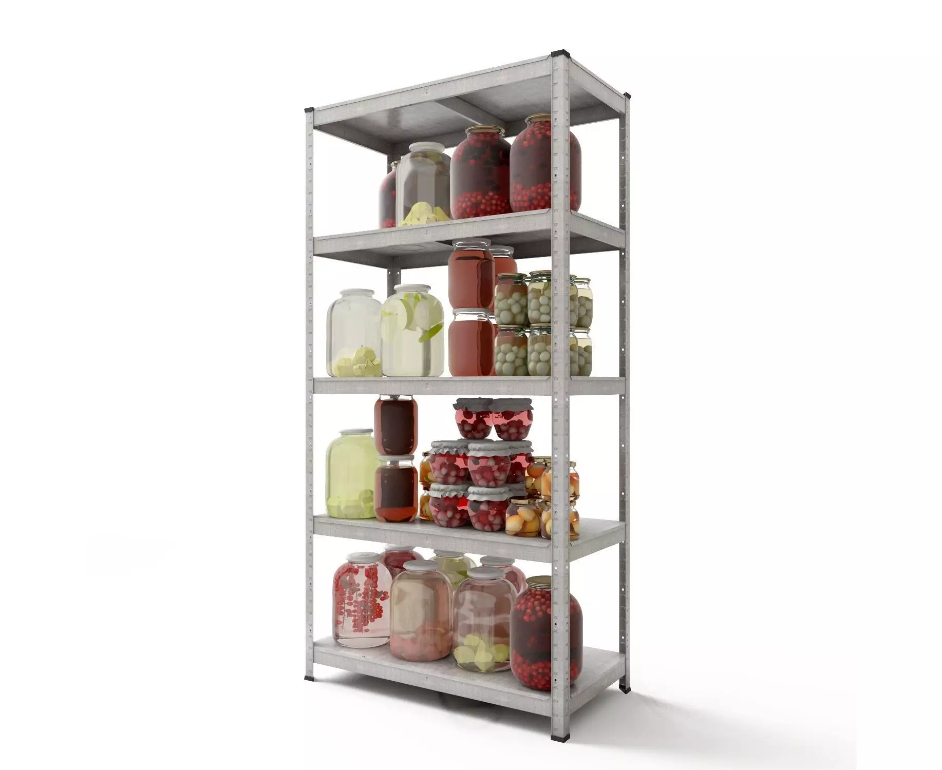 Raft metalic de depozitare Nex Standard 1800x900x400 mm – 5 rafturi metalice galvanizate, rezistență profesională [7]