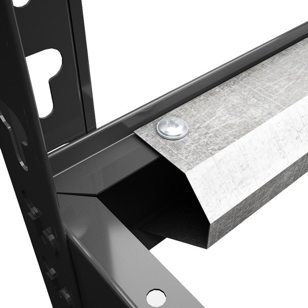 Raft metalic de depozitare roți Euro Raft Titan 1680x1200x500 mm, 2 niveluri, 1 poliță PAL, antracit [3]