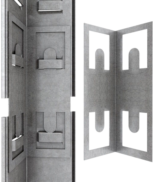 Raft metalic depozitare Nex Budget 2000x1000x400 mm, 5 rafturi MDF, galvanizat [3]