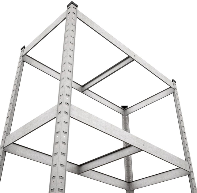 Raft metalic depozitare Nex Budget 2000x1000x400 mm, 5 rafturi MDF, galvanizat [4]