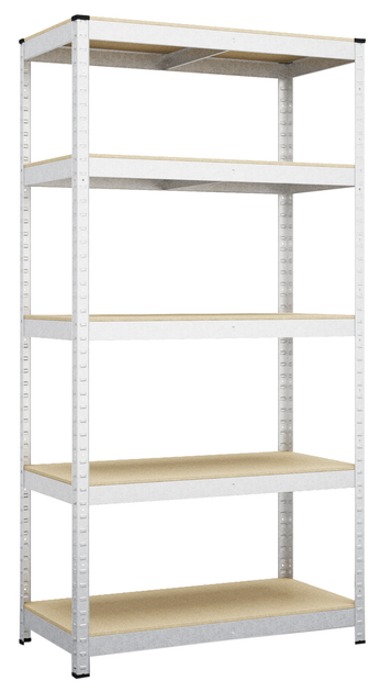 Raft metalic depozitare Nex Budget 2200x1100x400 mm, 5 rafturi MDF, galvanizat [1]
