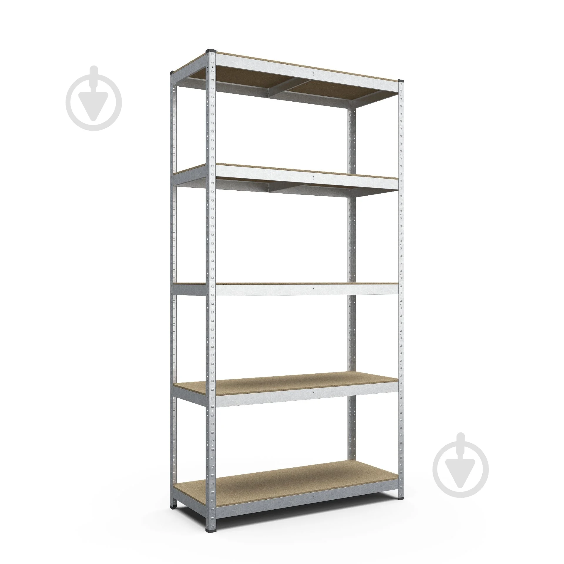 Металлический стеллаж для хранения Nex Standard, 5 полок из МДФ, 2200x1100x450 мм, оцинкованный [1]