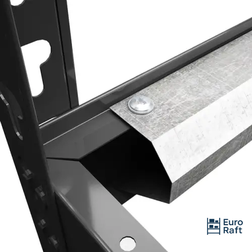 Raft metalic depozitare roți Euro Raft Clasa A, 1680x1200x500 mm, 3 niveluri, Negru [4]