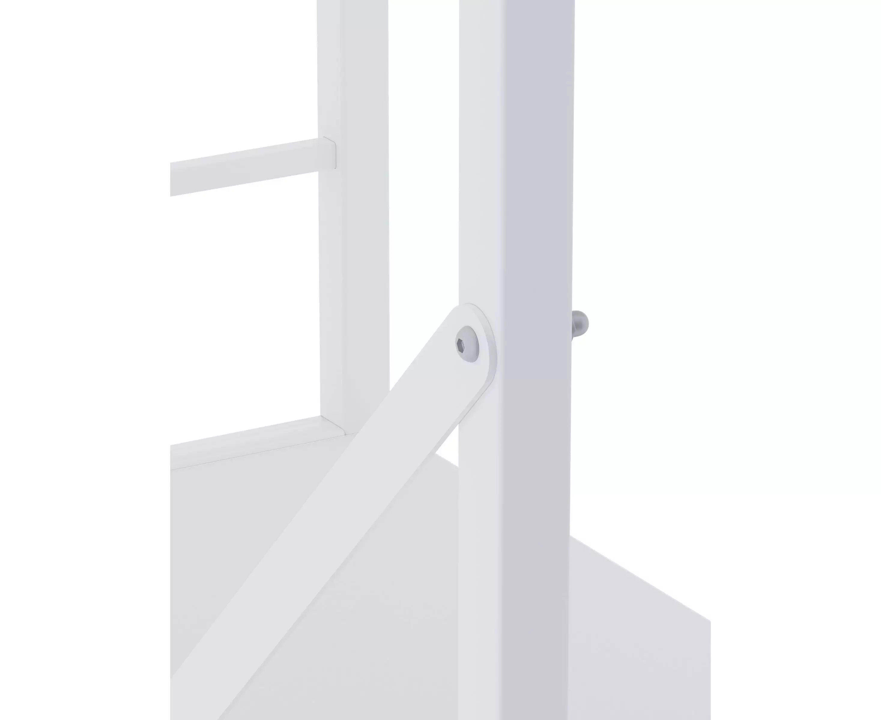 Raft metalic Nex Loft 1700x800x350 mm, 5 rafturi, PAL, White/White Snow – soluție modernă pentru depozitare elegantă [9]