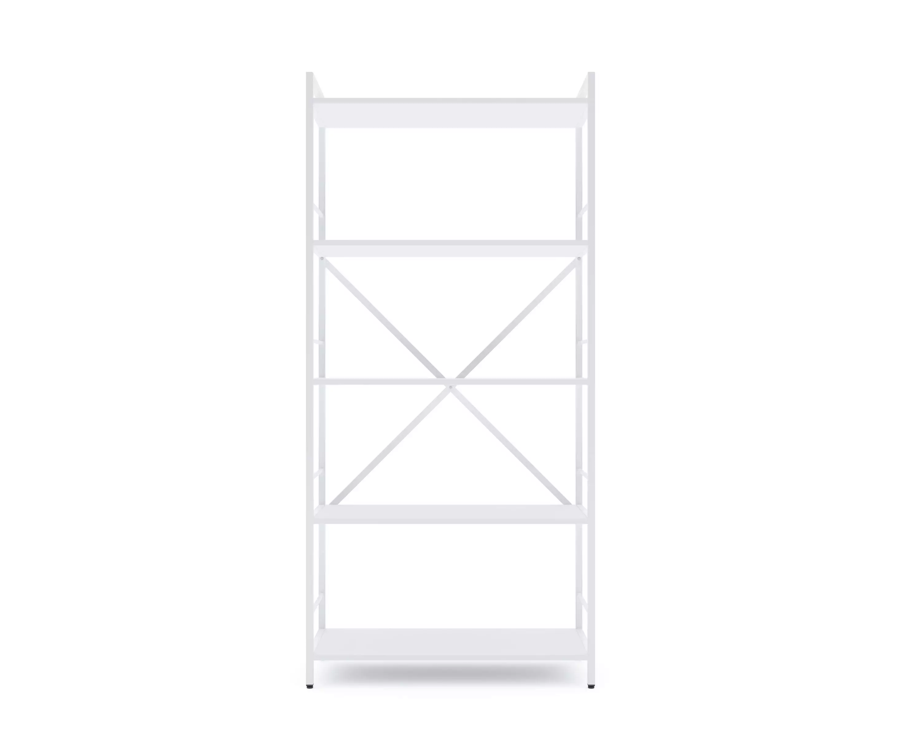 Raft metalic Nex Loft 1700x800x350 mm, 5 rafturi, PAL, White/White Snow – soluție modernă pentru depozitare elegantă [3]
