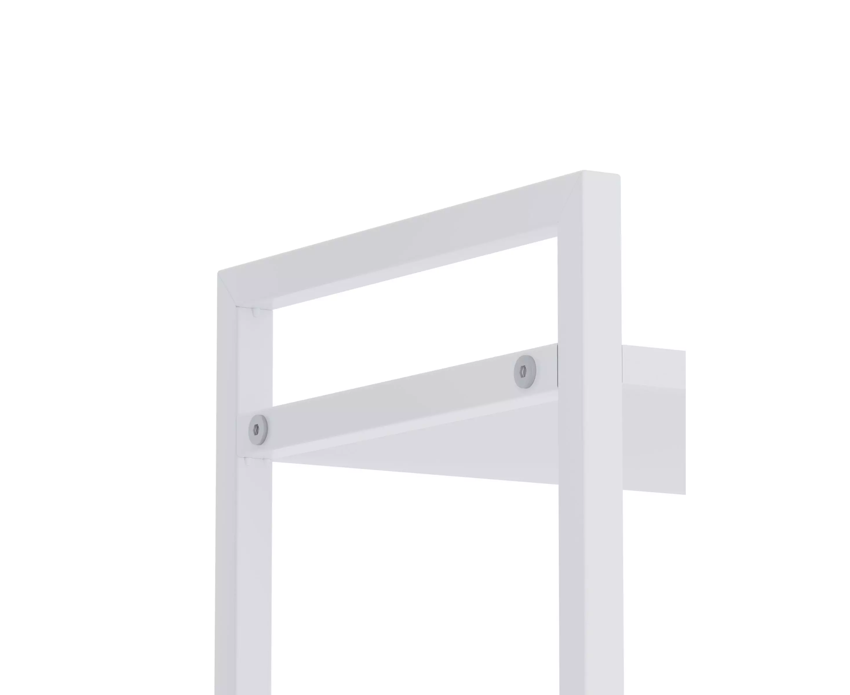 Raft metalic Nex Loft 1700x800x350 mm, 5 rafturi, PAL, White/White Snow – soluție modernă pentru depozitare elegantă [10]