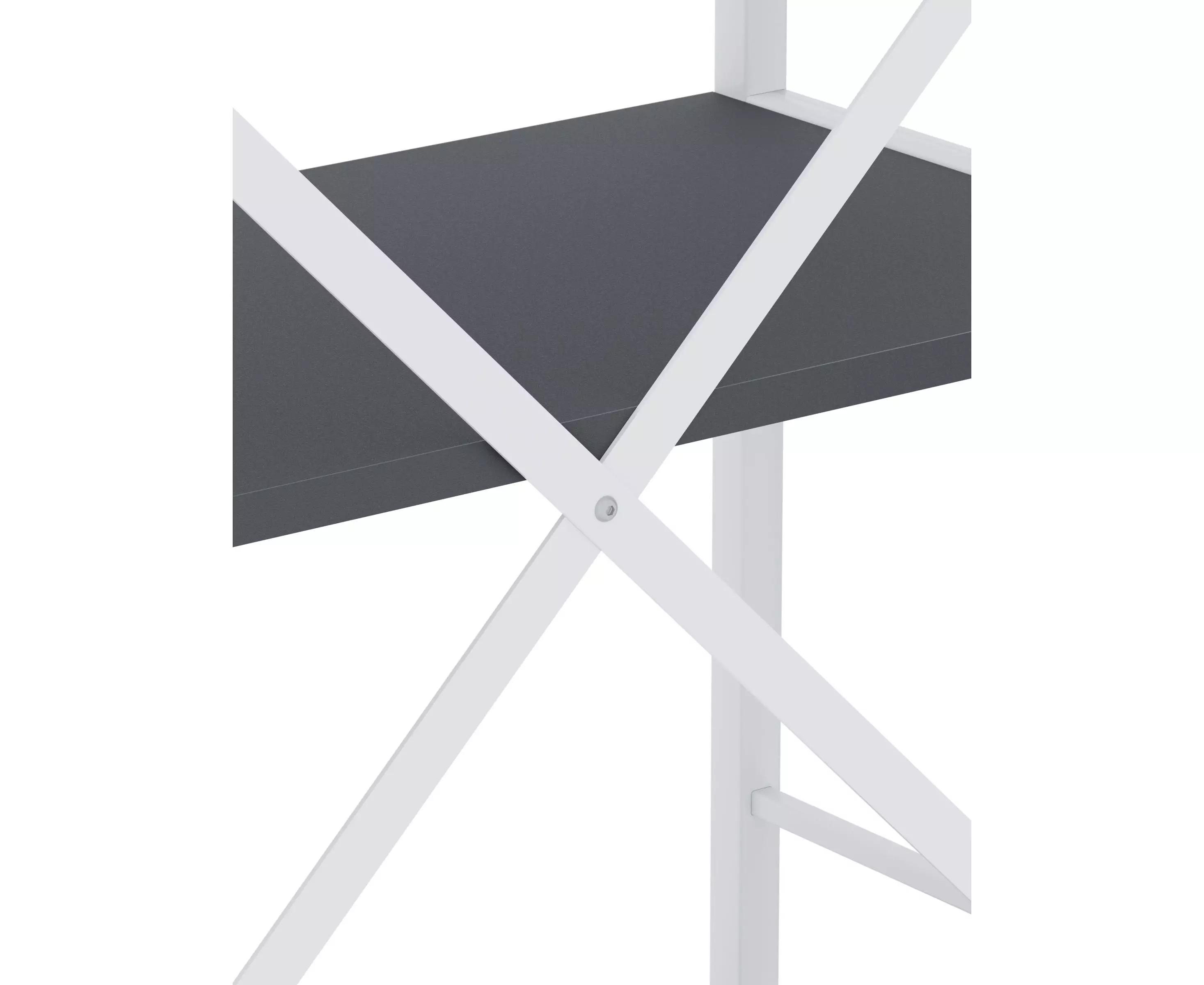 Raft metalic Nex Loft 1800x600x240 mm, 6 rafturi, PAL, White/Anthracite – eleganță modernă și rezistență [6]