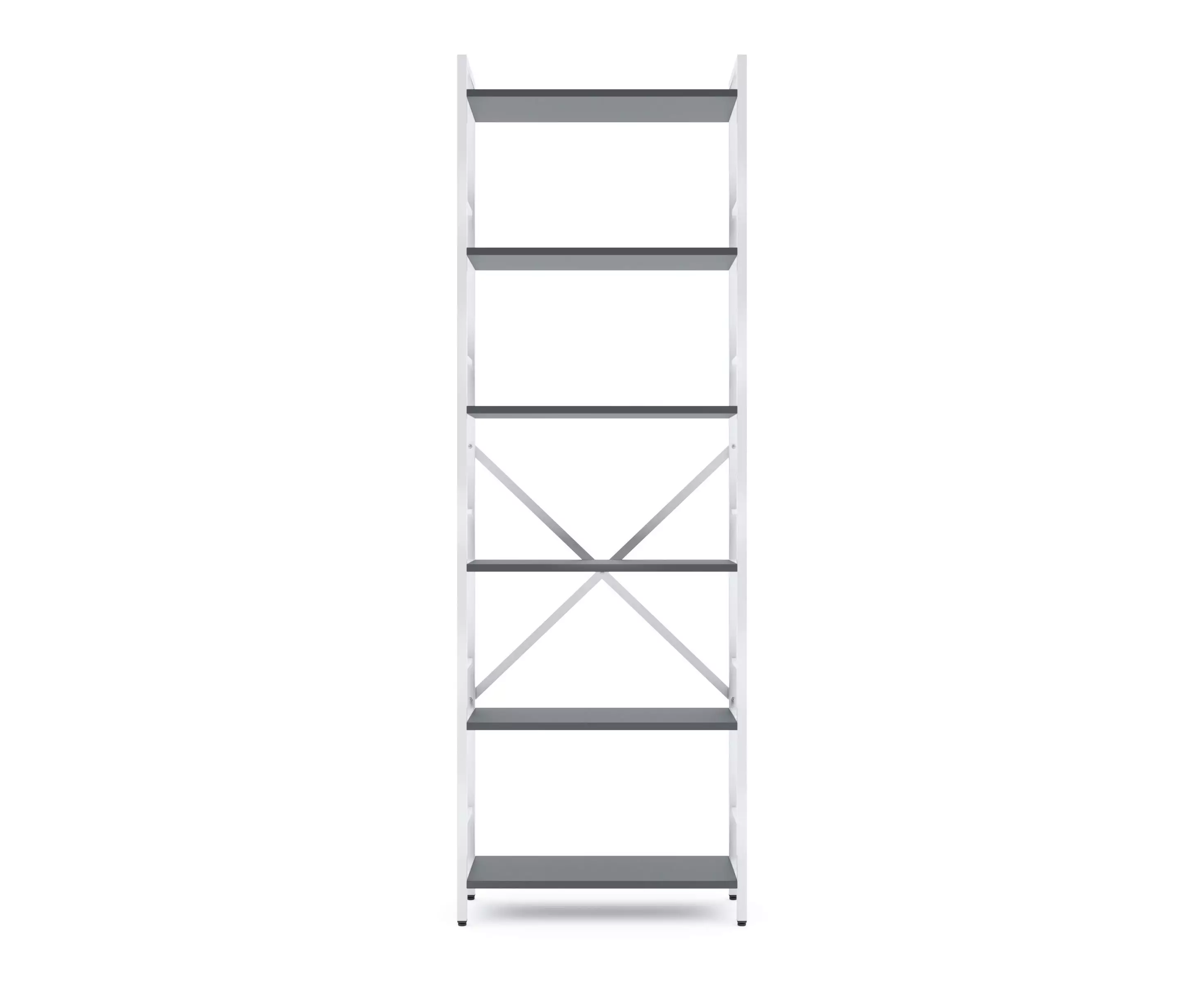 Raft metalic Nex Loft 1800x600x240 mm, 6 rafturi, PAL, White/Anthracite – eleganță modernă și rezistență [3]