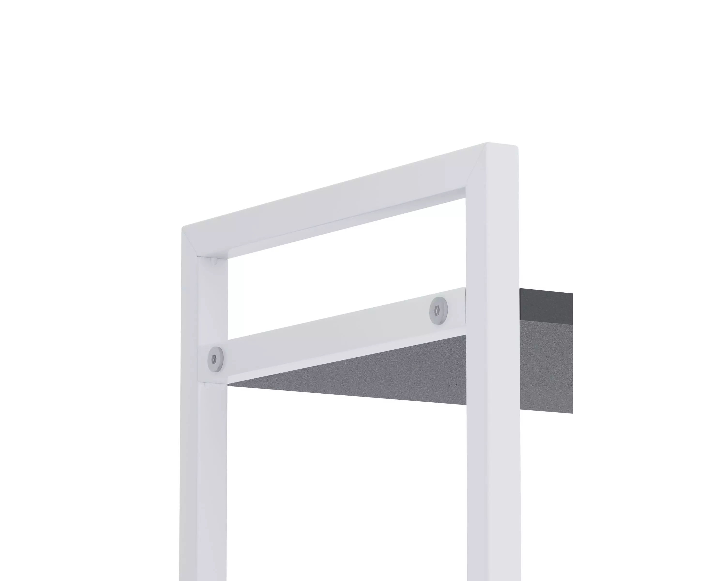 Raft metalic Nex Loft 1800x600x240 mm, 6 rafturi, PAL, White/Anthracite – eleganță modernă și rezistență [10]