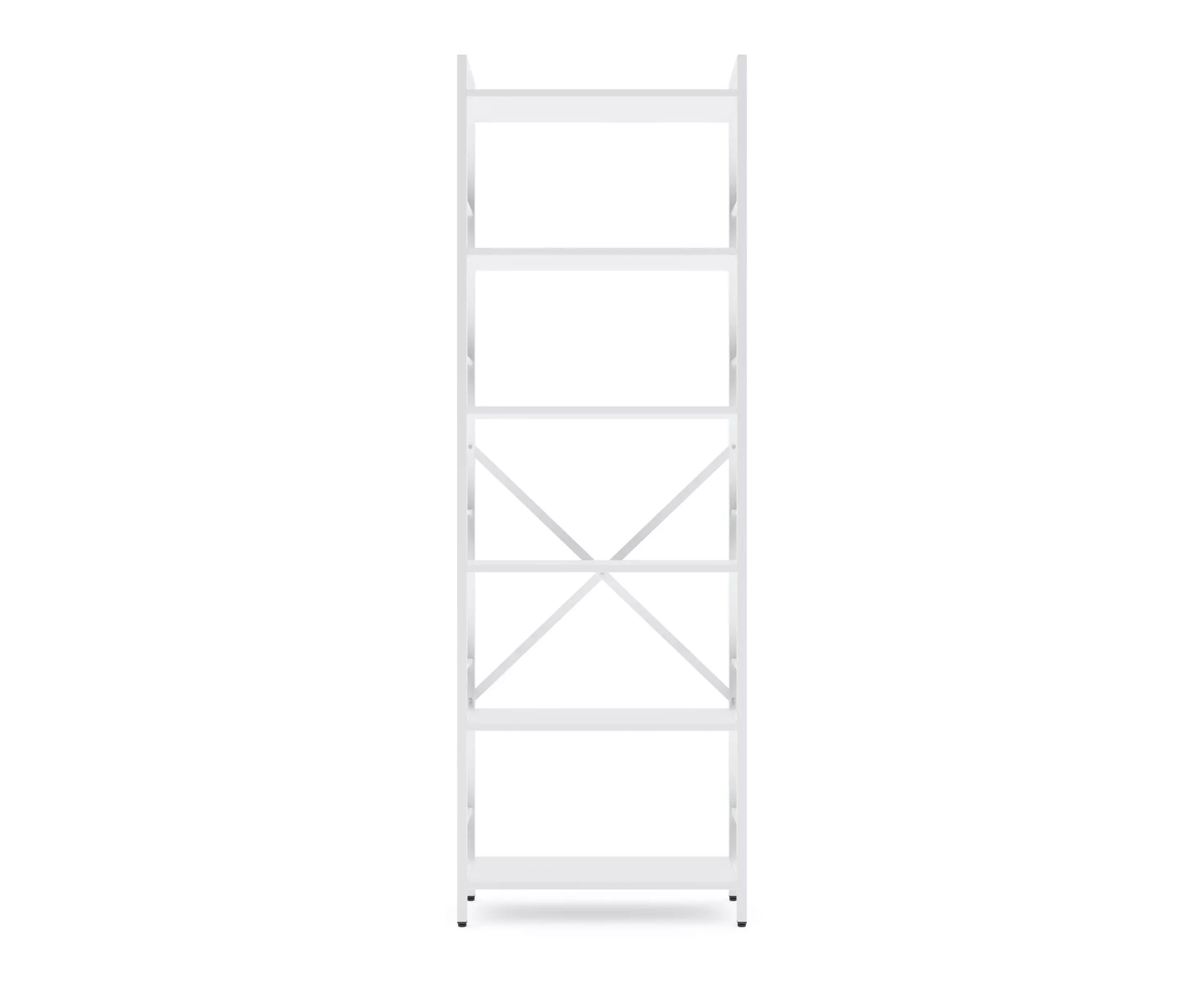 Raft metalic Nex Loft 1800x600x240 mm, 6 rafturi, PAL, White/White Snow – design modern și utilitate maximă [3]