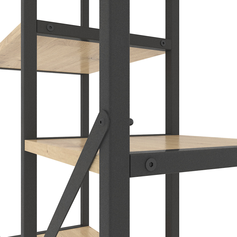 Raft metalic Nex Loft Cascade 1090×700×300 mm – Compact, elegant și perfect organizat [4]