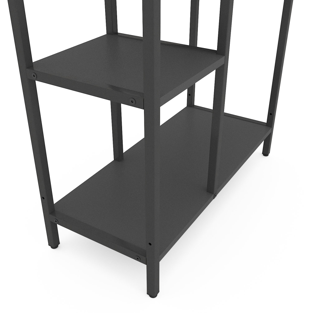 Raft metalic Nex Loft Cascade 1090×700×300 mm – Design modern complet Antracit pentru organizare eficientă [4]