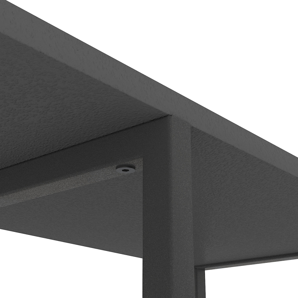 Raft metalic Nex Loft Cascade 1090×700×300 mm – Design modern complet Antracit pentru organizare eficientă [3]