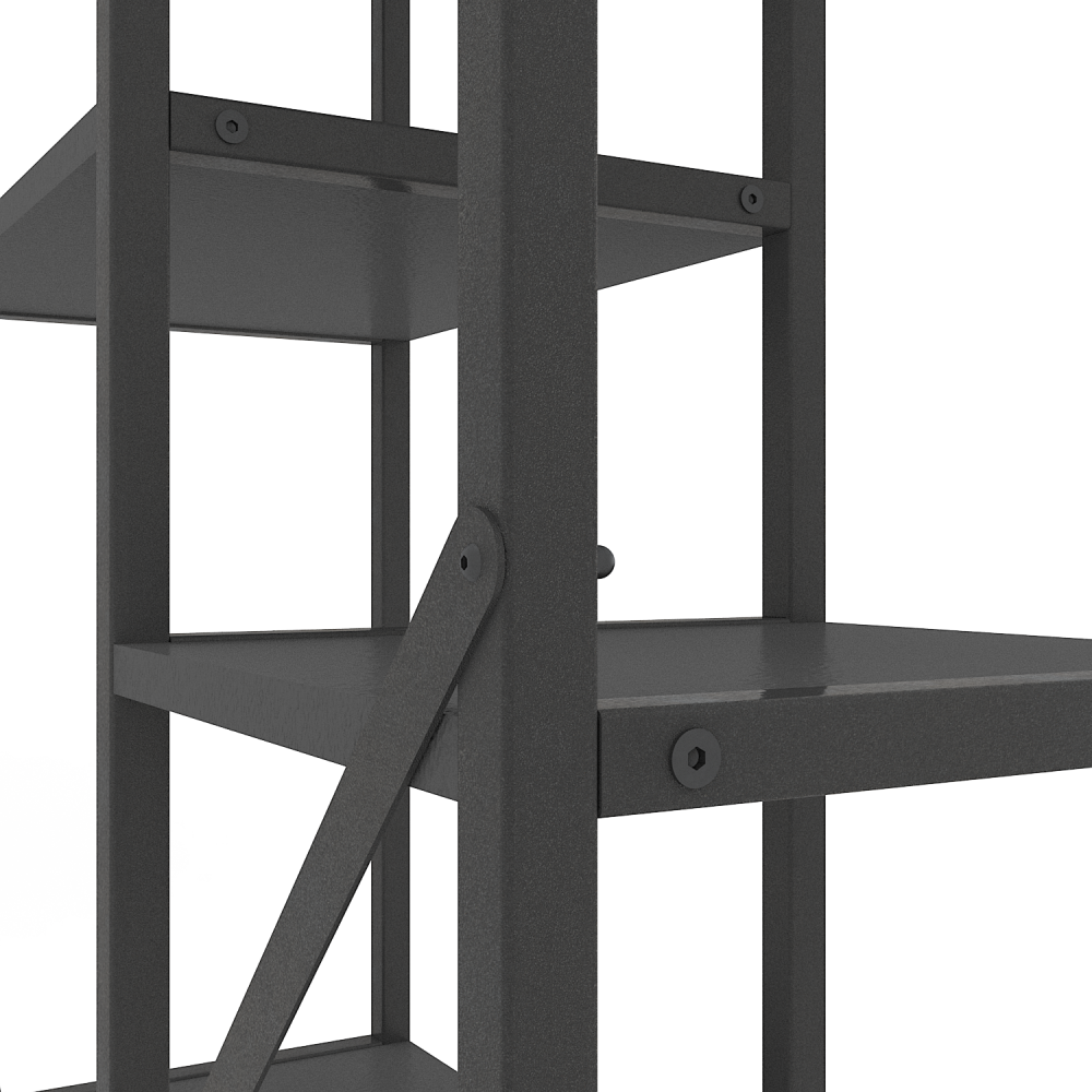 Raft metalic Nex Loft Cascade 1780×700×300 mm – Design modern complet Anthracite pentru organizare perfectă [4]