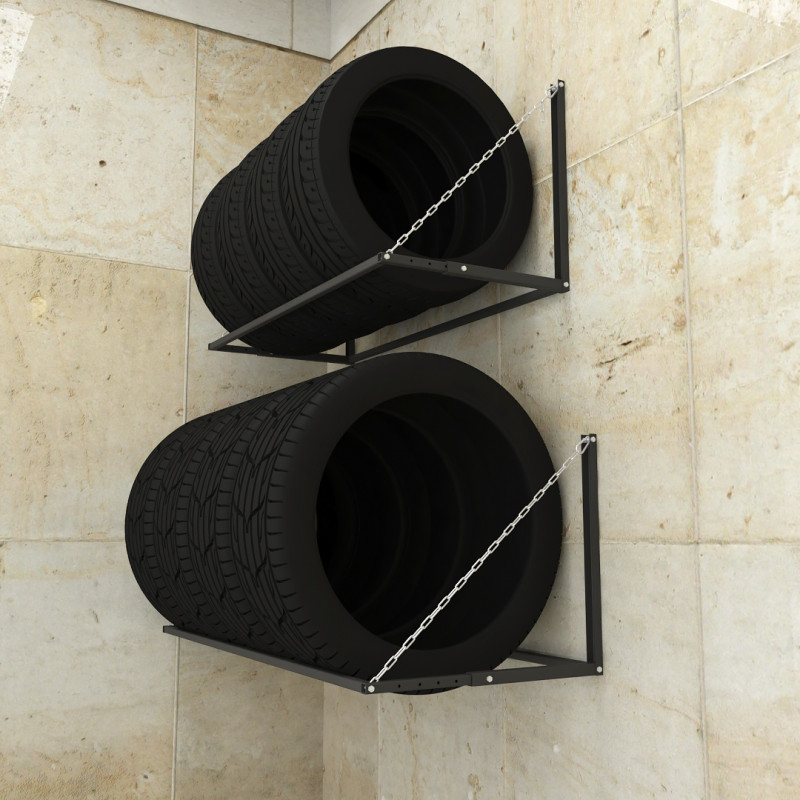 Suport de perete pentru anvelope 500x1300x550 mm, antracit [2]