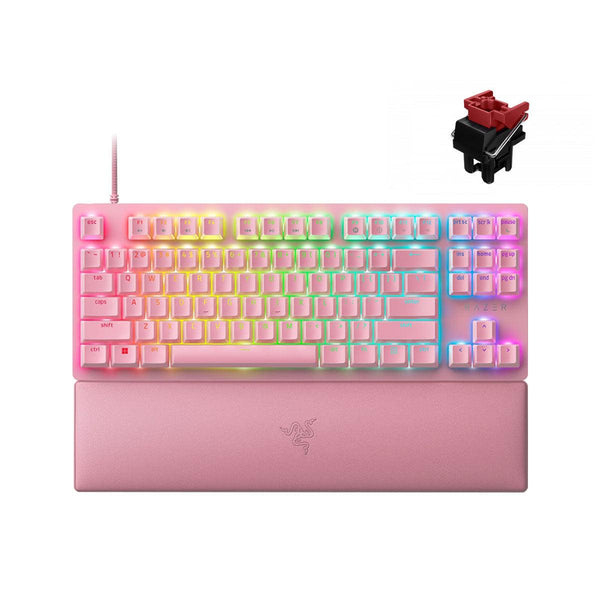 Razer Keyboard Huntsman V2 Tenkeyless (Red Switch) US Layout Quartz Edition [6]