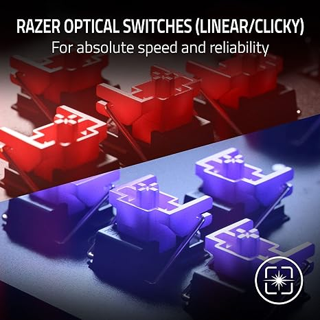 Razer Keyboard Huntsman V2 Tenkeyless (Red Switch) US Layout Quartz Edition [5]