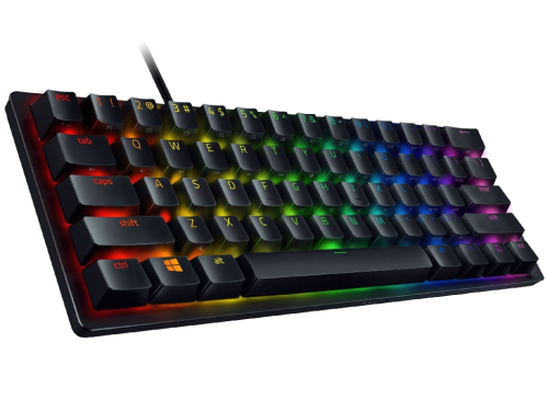 Razer Keyboard Optical Huntsman Mini 60% Clicky Purple Switch US Layout Mercury Edition [4]