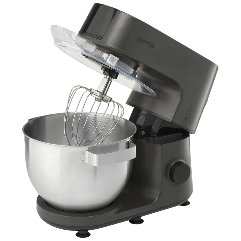 Robot de bucătărie Gorenje MMC1000CA (1000W, Bol 6L Inox, Blender Sticlă 1.5L, Mașină de tocat carne, 6 Viteze + Pulse, Negru) [5]