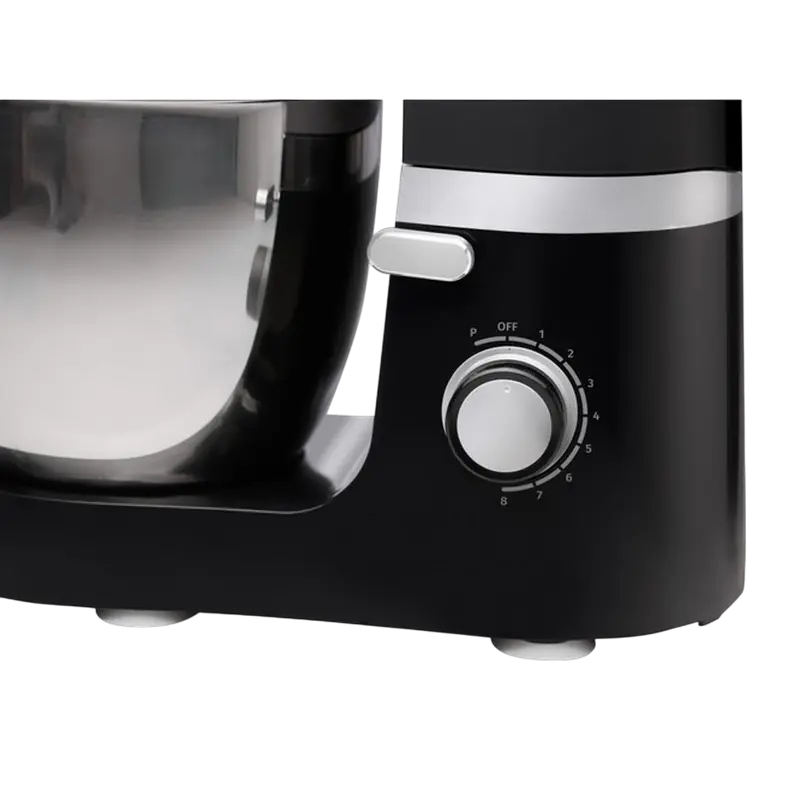 Robot de bucătărie Gorenje MMC1500PS Negru – 1500 W + bol inox 7 L pentru blaturi perfecte și aluaturi ca la brutărie [2]