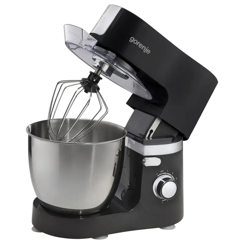 Robot de bucătărie Gorenje MMC1500PS Negru – 1500 W + bol inox 7 L pentru blaturi perfecte și aluaturi ca la brutărie [10]
