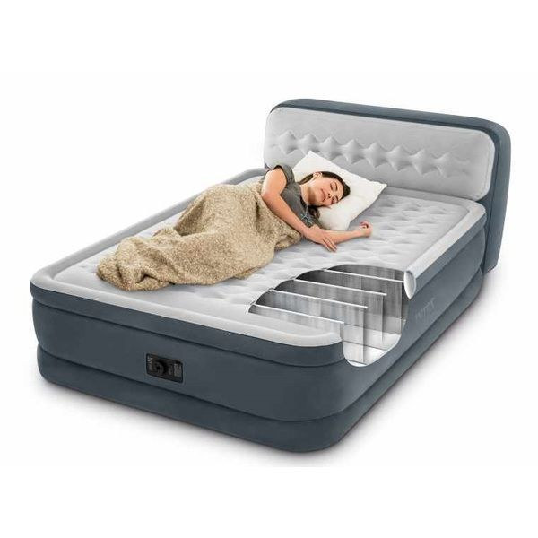 Saltea gonflabilă INTEX Deluxe cu spătar și pompă – Confort premium pentru un somn odihnitor! [2]