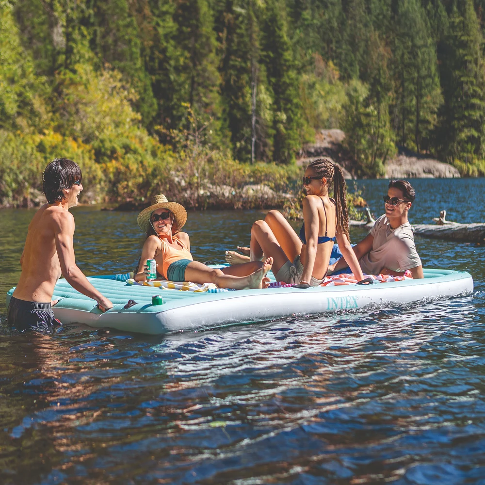 Saltea gonflabilă pentru apă Water Lounge, 310×183×18 cm, max. 400 kg – Intex (56289) [3]