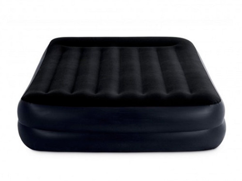 Saltea gonflabilă Velur Pillow 152x203x42 cm cu tetieră și pompă încorporată 220V, până la 272kg [2]