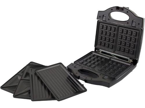 Sandwich Maker Esperanza PORTABELLA EKT006K Black, 750W - 3 în 1: Sandwich Maker, Waffle Maker și Grill într-un singur aparat [2]