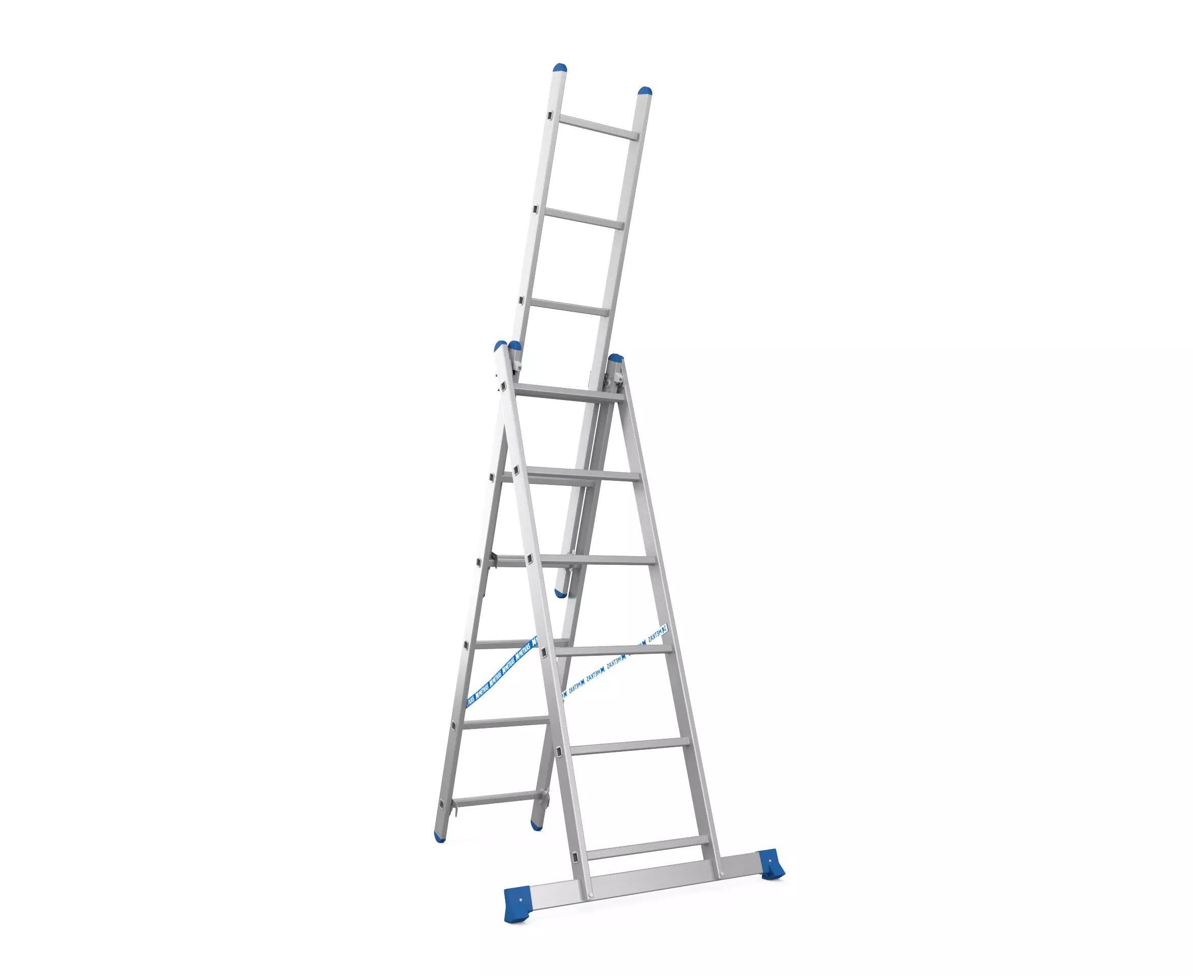 Scară aluminiu Nex Metkas 3 secțiuni 3x6, înălțime 3.36m [1]