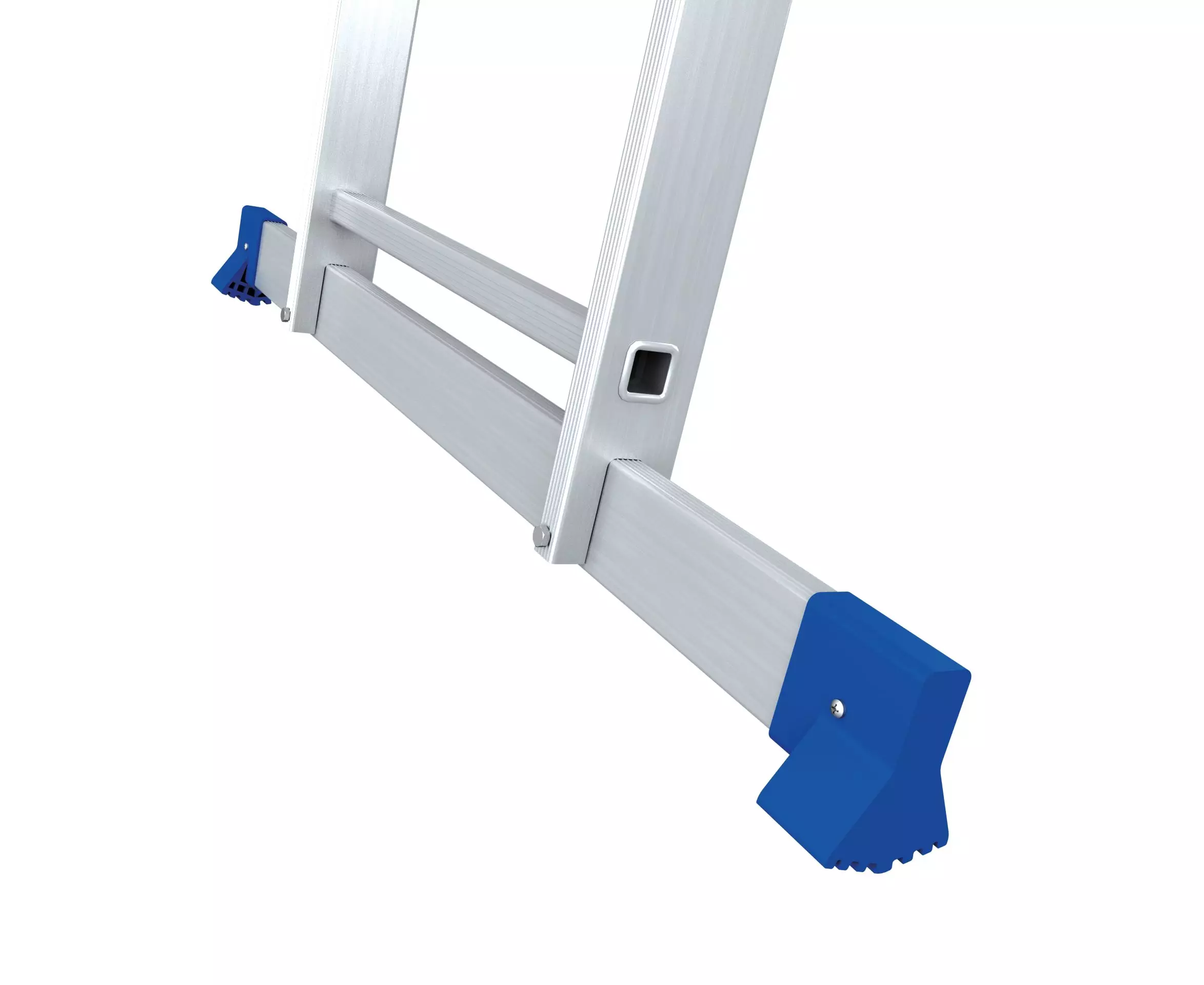 Scară aluminiu Nex Metkas simplă 1x5, înălțime 1.41m [2]
