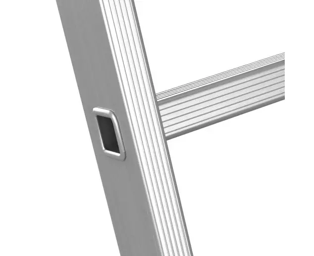 Scară aluminiu Nex Metkas simplă 1x6, înălțime 1.69m [3]