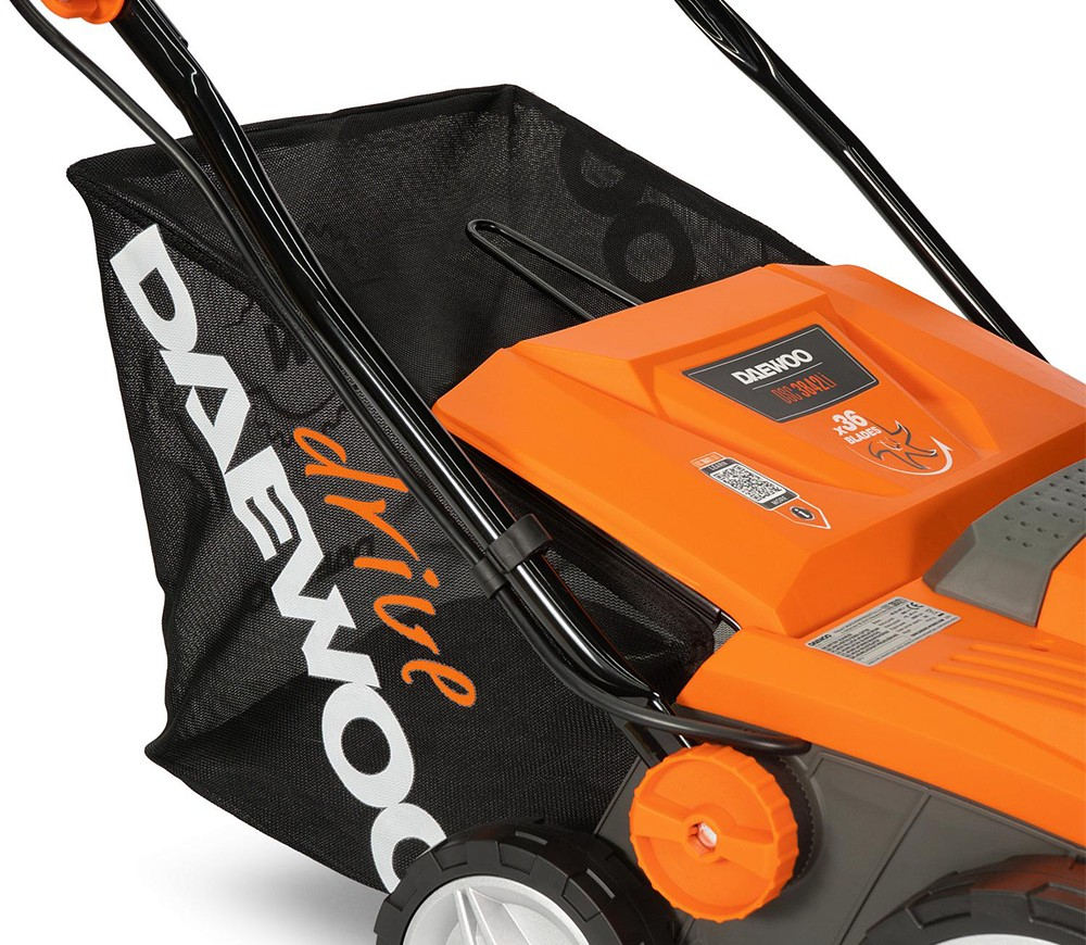 Scarificator și aerator cu acumulator DAEWOO DSC 3842Li Solo (2×21V, fără acumulatori, Motor Brushless, 38 cm, Coș 55L) [12]