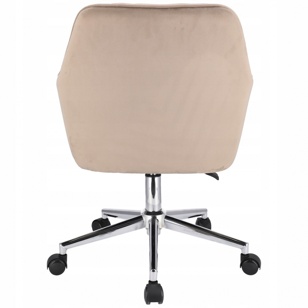 Scaun de birou cu roti Jumi, NAPOLI, 87x57x62cm, inaltime reglabila, Bej [5]