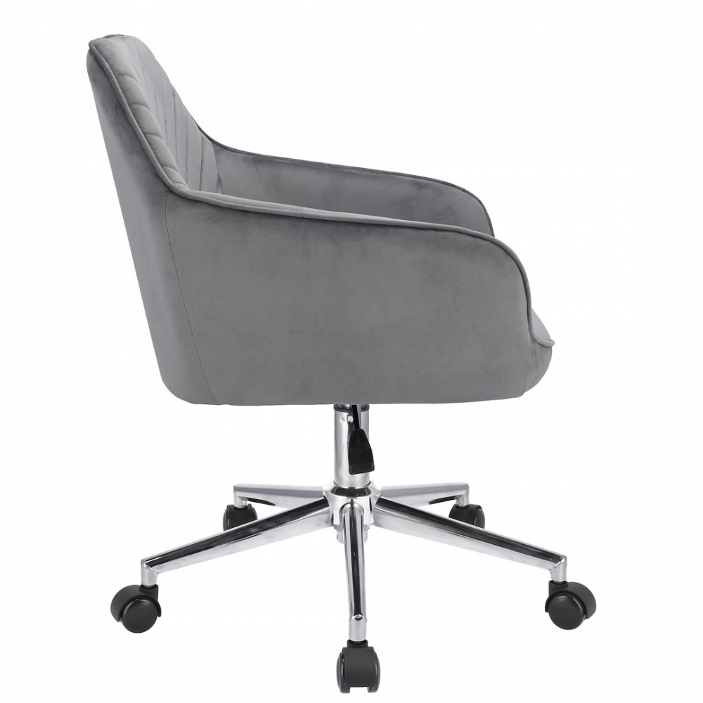 Scaun de birou cu roti Jumi, NAPOLI, 87x57x62cm, inaltime reglabila, Gri [5]