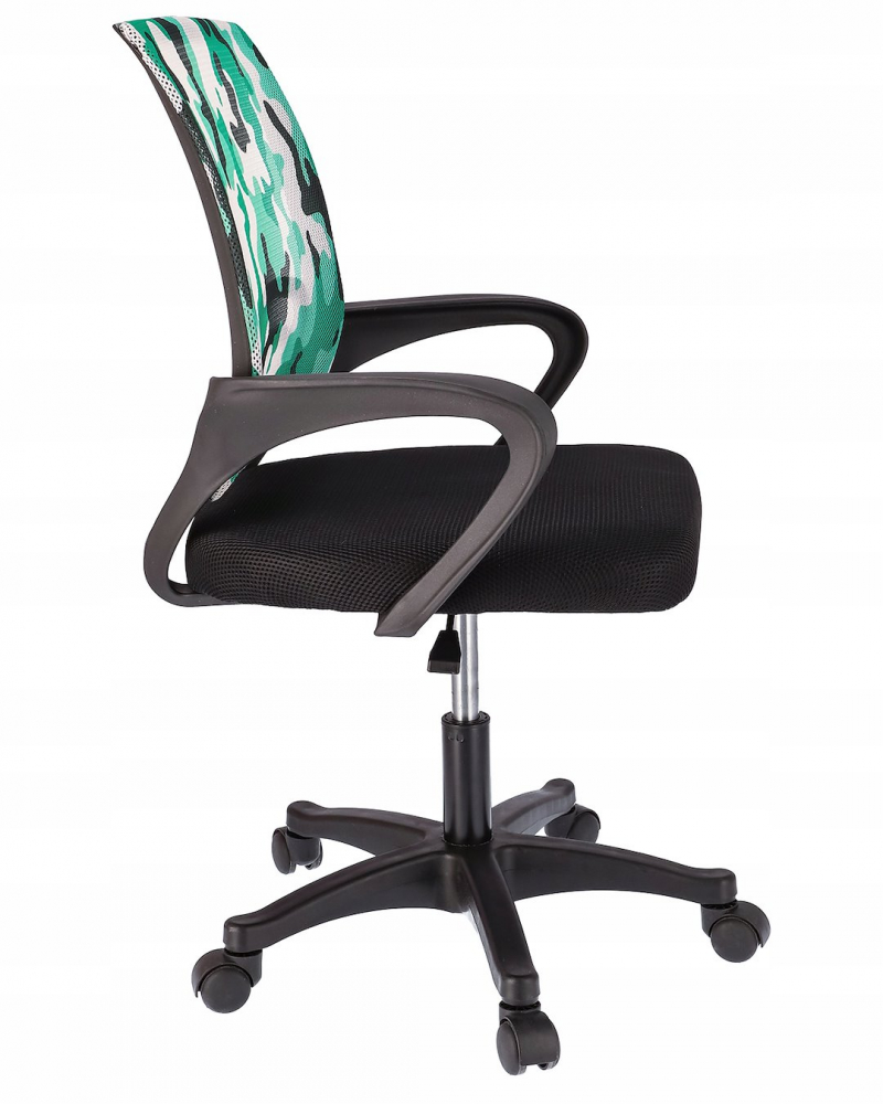 Scaun de birou, Jumi, SMART, 91x64x54cm, inaltime reglabila, capacitate maxima 110kg, Negru/verde [4]