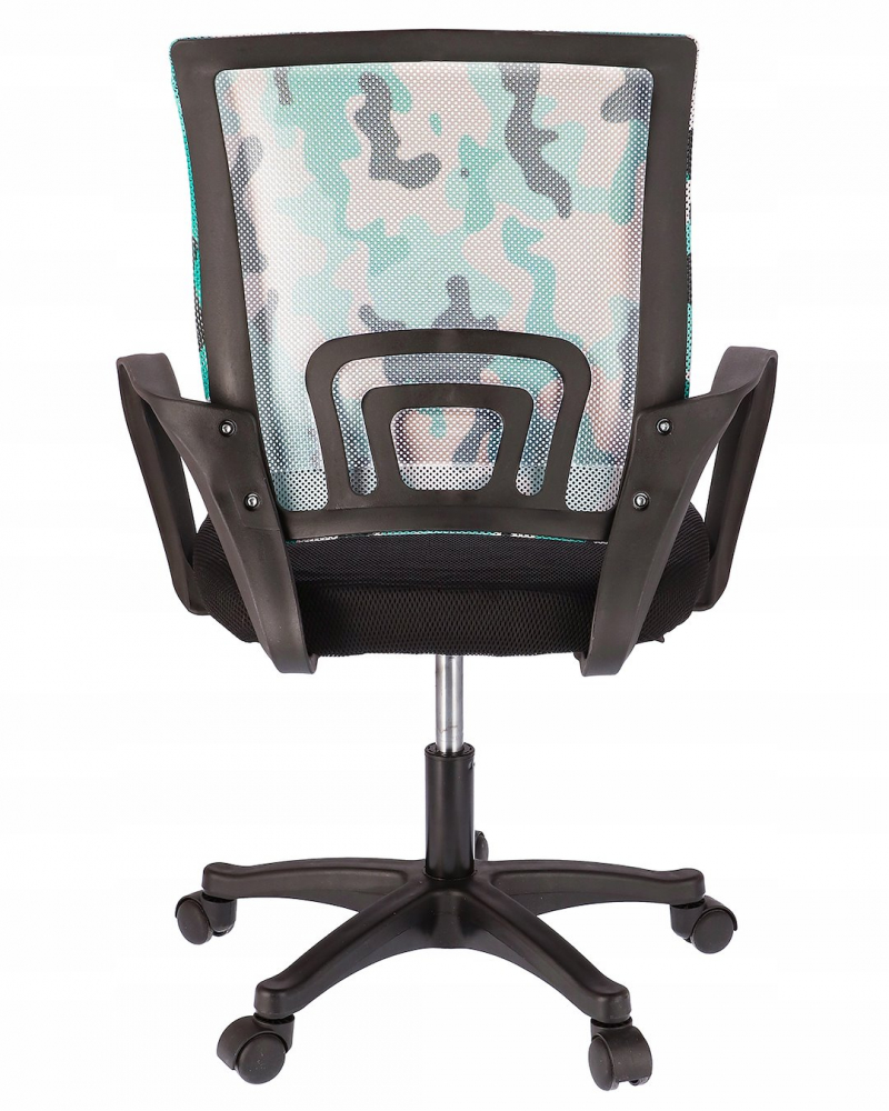 Scaun de birou, Jumi, SMART, 91x64x54cm, inaltime reglabila, capacitate maxima 110kg, Negru/verde [5]
