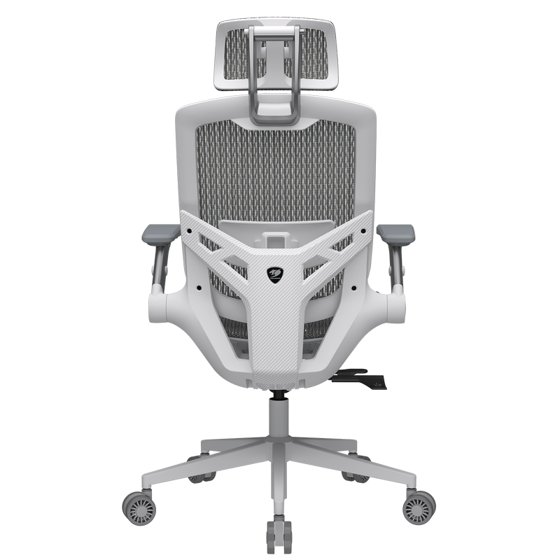 Scaun de gaming Cougar Speeder One (Plasă respirabilă, Gaslift Clasa 4, Reclinabil 135°, Tetieră 3D, Cotiere 3D, Alb) [3]