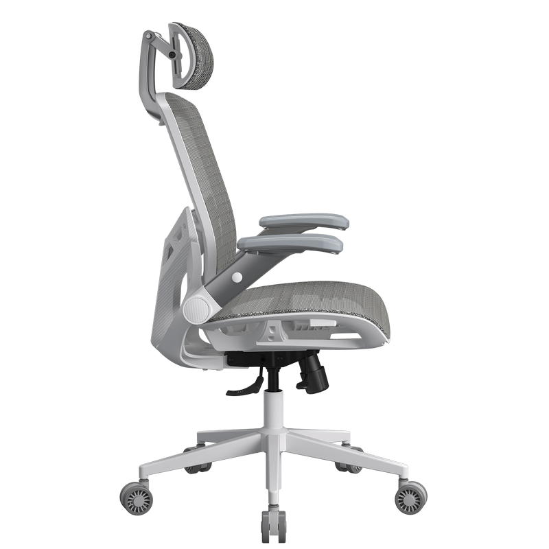 Scaun de gaming Cougar Speeder One (Plasă respirabilă, Gaslift Clasa 4, Reclinabil 135°, Tetieră 3D, Cotiere 3D, Alb) [2]