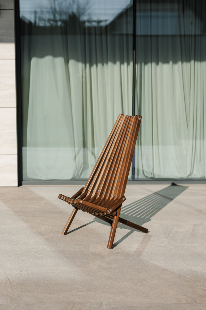 Scaun de grădină Kentucky Garden Elite, maro – eleganță naturală și confort pentru exterior [3]