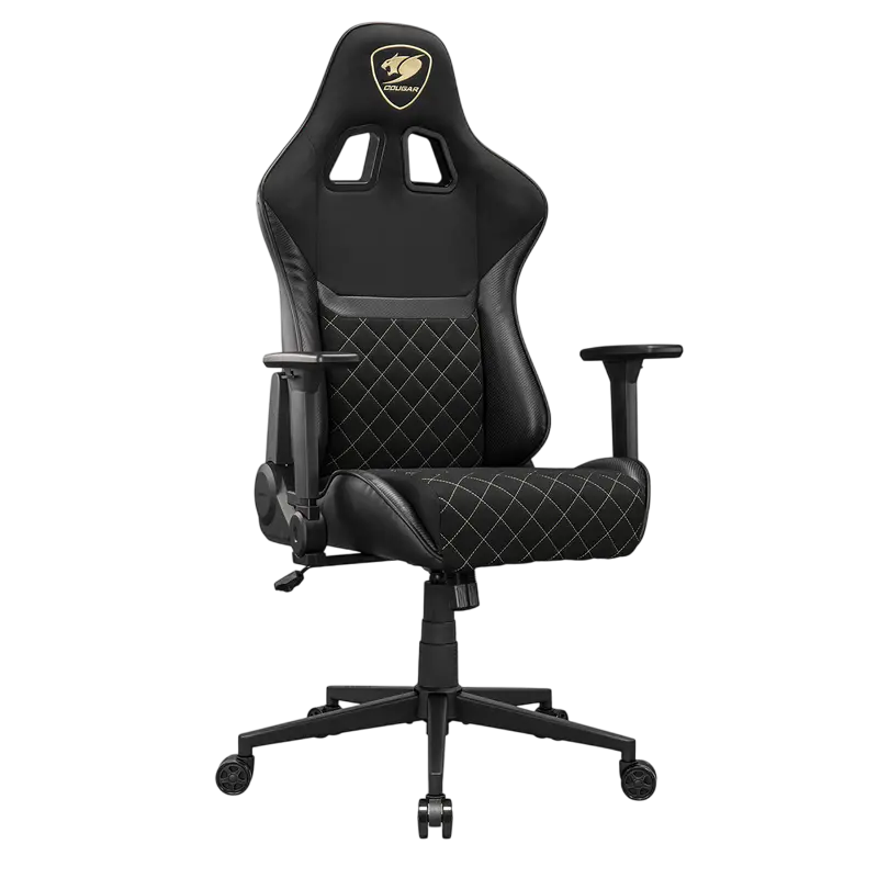 Scaun Gaming Cougar Armor One V2 Gold F, PVC Piele, Negru | Auriu [3]