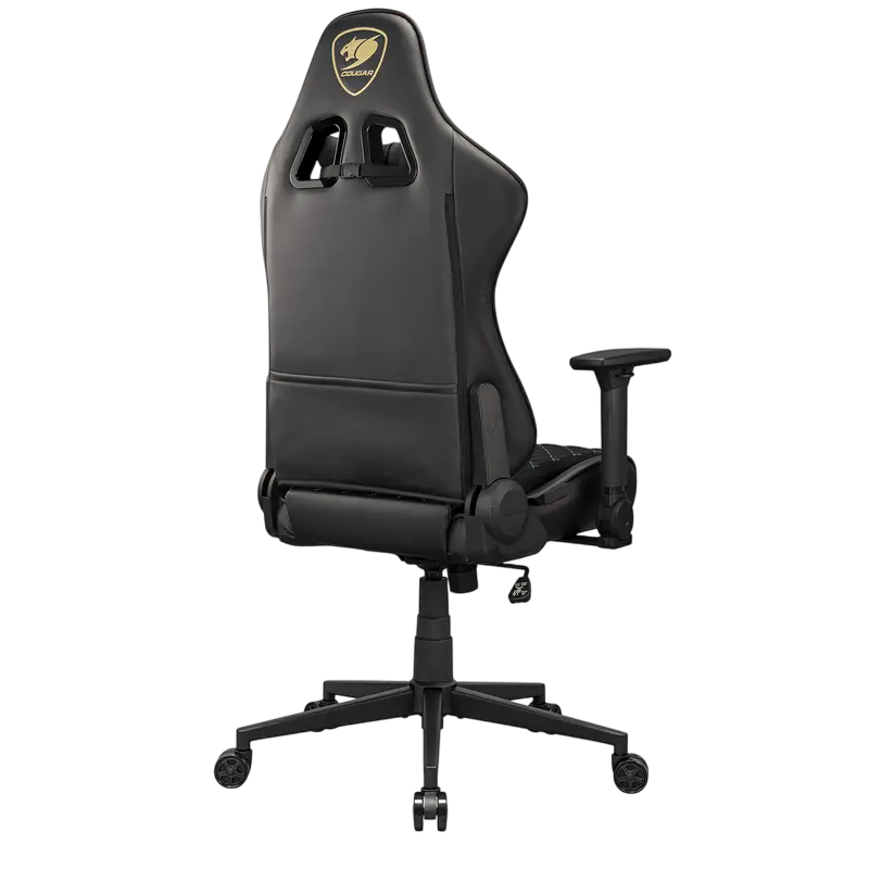 Scaun Gaming Cougar Armor One V2 Gold F, PVC Piele, Negru | Auriu [1]