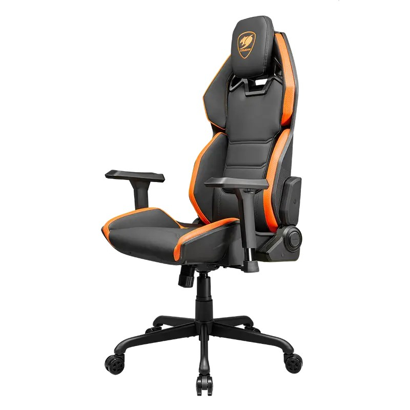 Scaun gaming Cougar Hotrod, piele PU, Negru / Portocaliu (gazlift clasa 4, spătar 150°, până la 136 kg) [5]