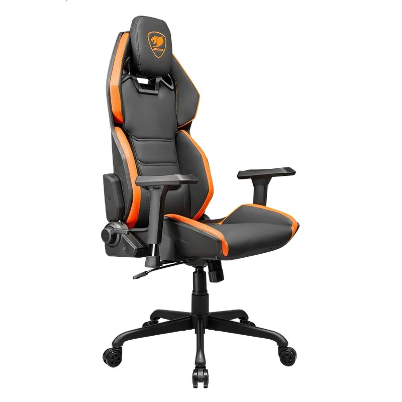 Scaun gaming Cougar Hotrod, piele PU, Negru / Portocaliu (gazlift clasa 4, spătar 150°, până la 136 kg) [6]