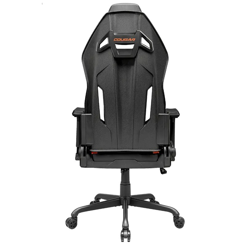 Scaun gaming Cougar Hotrod, piele PU, Negru / Portocaliu (gazlift clasa 4, spătar 150°, până la 136 kg) [3]