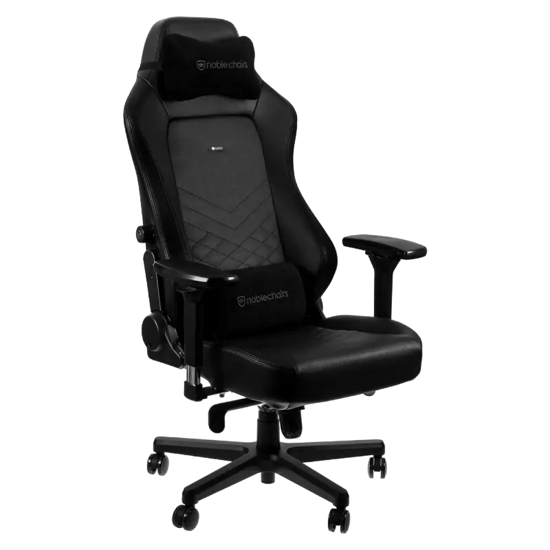 Scaun Gaming Noble Hero NBL-HRO-PU-BLA Black/Black, User max load up to 150kg / height 165-190cm
 [1]