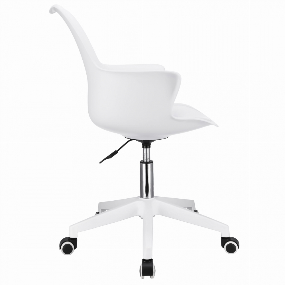 Scaun rotativ scandinav INEZ, Alb – Confort și Stil Modern [3]