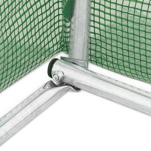 Seră de grădină / Solar 10x4x2.5m (Ø32mm, 2 uși, Cadru Galvanizat, Folie Armată 240g/m²) [8]