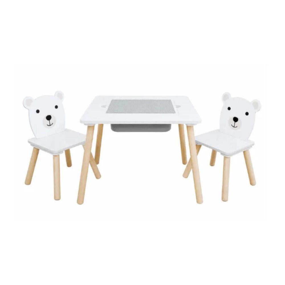 Set măsuță și 2 scaune pentru copii „Bear”, U-Grow (Blat 2-în-1) [3]