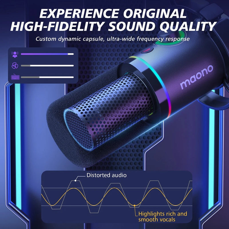 Set Microfon Dinamic USB/XLR cu Braț Suport [2]